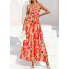 image:imagePRETTYGARDEN Women Strapless Maxi Dress 2026 Summer Floral Tube Top Ruched Beach Spring Wedding Guest Long DressesFloral Orange