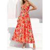 image:imagePRETTYGARDEN Women Strapless Maxi Dress 2026 Summer Floral Tube Top Ruched Beach Spring Wedding Guest Long DressesFloral Orange