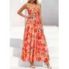 image:imagePRETTYGARDEN Women Strapless Maxi Dress 2026 Summer Floral Tube Top Ruched Beach Spring Wedding Guest Long DressesFloral Orange