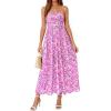 image:imagePRETTYGARDEN Women Strapless Maxi Dress 2026 Summer Floral Tube Top Ruched Beach Spring Wedding Guest Long DressesFloral Purple