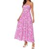 image:imagePRETTYGARDEN Women Strapless Maxi Dress 2026 Summer Floral Tube Top Ruched Beach Spring Wedding Guest Long DressesFloral Purple