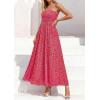 image:imagePRETTYGARDEN Women Strapless Maxi Dress 2026 Summer Floral Tube Top Ruched Beach Spring Wedding Guest Long DressesFloral Red