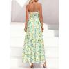 image:imagePRETTYGARDEN Women Strapless Maxi Dress 2026 Summer Floral Tube Top Ruched Beach Spring Wedding Guest Long DressesFloral White Light Green