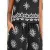 image:imagePRETTYGARDEN Womens 2026 Summer 2 Piece Lounge Sets Boho Floral Tank Tops Flowy Wide Leg Pants Travel Beach Vacation OutfitsFloral Black White