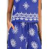 image:imagePRETTYGARDEN Womens 2026 Summer 2 Piece Lounge Sets Boho Floral Tank Tops Flowy Wide Leg Pants Travel Beach Vacation OutfitsFloral Royal Blue White