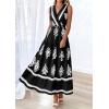 image:imagePRETTYGARDEN Womens Floral Maxi Dress 2026 Sleeveless Vneck Belt Ruffle Long Dresses Boho Summer Beach Vacation ClothesBlack