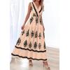 image:imagePRETTYGARDEN Womens Floral Maxi Dress 2026 Sleeveless Vneck Belt Ruffle Long Dresses Boho Summer Beach Vacation ClothesKhaki