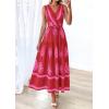 image:imagePRETTYGARDEN Womens Floral Maxi Dress 2026 Sleeveless Vneck Belt Ruffle Long Dresses Boho Summer Beach Vacation ClothesRed
