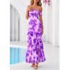 image:imagePRETTYGARDEN Womens Formal Cocktail Maxi Dresses 2026 Summer Off Shoulder Floral Mesh Bodycon Spring Wedding Guest DressFloral Purple