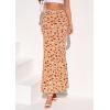 image:imagePRETTYGARDEN Womens Maxi Skirt 2026 Summer Flowy Polka Dot Floral High Waisted Mermaid Office Work Spring Long Slip SkirtsBeige Red Flower