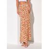 image:imagePRETTYGARDEN Womens Maxi Skirt 2026 Summer Flowy Polka Dot Floral High Waisted Mermaid Office Work Spring Long Slip SkirtsBeige Red Flower