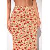 image:imagePRETTYGARDEN Womens Maxi Skirt 2026 Summer Flowy Polka Dot Floral High Waisted Mermaid Office Work Spring Long Slip SkirtsBeige Red Flower