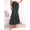 image:imagePRETTYGARDEN Womens Maxi Skirt 2026 Summer Flowy Polka Dot Floral High Waisted Mermaid Office Work Spring Long Slip SkirtsDot Black White