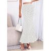 image:imagePRETTYGARDEN Womens Maxi Skirt 2026 Summer Flowy Polka Dot Floral High Waisted Mermaid Office Work Spring Long Slip SkirtsDot White Black