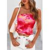 image:imagePRETTYGARDEN Womens Mesh Floral Strapless Bandeau Crop TopRose Red