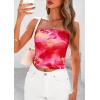 image:imagePRETTYGARDEN Womens Mesh Floral Strapless Bandeau Crop TopRose Red