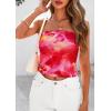 image:imagePRETTYGARDEN Womens Mesh Floral Strapless Bandeau Crop TopRose Red