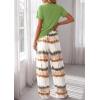 image:imagePRETTYGARDEN Womens Pajama Sets 2 Piece Lounge PJ Set 2026 Summer Soft Sleepwear Short Sleeve Top Loose Pants Spring OutfitsGreen
