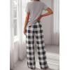 image:imagePRETTYGARDEN Womens Pajama Sets 2 Piece Lounge PJ Set 2026 Summer Soft Sleepwear Short Sleeve Top Loose Pants Spring OutfitsGrey