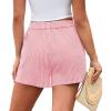 image:imagePRETTYGARDEN Womens Striped Boxer Shorts Summer 2026 Trendy Casual Elastic Waist Lounge Sleep Pajama Bottoms Beach ShortsStriped Pink White