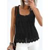image:imagePRETTYGARDEN Womens Tank Tops 2026 Summer Button Down Shirts Embroidered Eyelet Dressy Casual Blouses Beach Vacation ClothesBlack