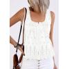 image:imagePRETTYGARDEN Womens Tank Tops 2026 Summer Button Down Shirts Embroidered Eyelet Dressy Casual Blouses Beach Vacation ClothesWhite