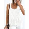 image:imagePRETTYGARDEN Womens Tank Tops 2026 Summer Button Down Shirts Embroidered Eyelet Dressy Casual Blouses Beach Vacation ClothesWhite