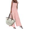 image:imagePRETTYGARDEN One Piece Jumpsuits for Women Casual Summer Cruise Outfits 2026 Spring Fashion Smocked Wide Leg Gingham RompersLight Pink