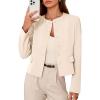 image:imagePRETTYGARDEN Women Blazers Business Casual Outfits 2026 Fall Fashion Long Sleeve Professional Office Work Suit Jacket ClothesBeige