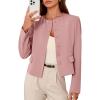 image:imagePRETTYGARDEN Women Blazers Business Casual Outfits 2026 Fall Fashion Long Sleeve Professional Office Work Suit Jacket ClothesPink