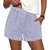 Striped Dark Blue White