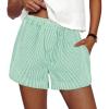 Striped Green White