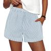 Striped Light Blue White