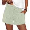 Striped Light Green White
