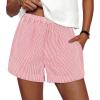 Striped Pink White