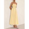 image:imagePRETTYGARDEN Womens Smocked Maxi Dresses 2026 Summer Sundress Casual Spaghetti Strap Swing A Line Long Flowy Beach DressBeige