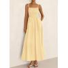 image:imagePRETTYGARDEN Womens Smocked Maxi Dresses 2026 Summer Sundress Casual Spaghetti Strap Swing A Line Long Flowy Beach DressBeige