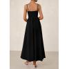 image:imagePRETTYGARDEN Womens Smocked Maxi Dresses 2026 Summer Sundress Casual Spaghetti Strap Swing A Line Long Flowy Beach DressBlack