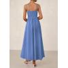 image:imagePRETTYGARDEN Womens Smocked Maxi Dresses 2026 Summer Sundress Casual Spaghetti Strap Swing A Line Long Flowy Beach DressBlue