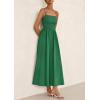 image:imagePRETTYGARDEN Womens Smocked Maxi Dresses 2026 Summer Sundress Casual Spaghetti Strap Swing A Line Long Flowy Beach DressDark Green
