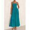 image:imagePRETTYGARDEN Womens Smocked Maxi Dresses 2026 Summer Sundress Casual Spaghetti Strap Swing A Line Long Flowy Beach DressLake Blue