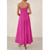 image:imagePRETTYGARDEN Womens Smocked Maxi Dresses 2026 Summer Sundress Casual Spaghetti Strap Swing A Line Long Flowy Beach DressRose Red