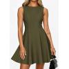 image:imagePRETTYGARDEN Cocktail Dresses for Women 2026 Summer Formal Boat Neck A Line Spring Elegant Graduation Party Mini DressArmy Green