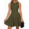 image:imagePRETTYGARDEN Cocktail Dresses for Women 2026 Summer Formal Boat Neck A Line Spring Elegant Graduation Party Mini DressArmy Green