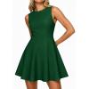 image:imagePRETTYGARDEN Cocktail Dresses for Women 2026 Summer Formal Boat Neck A Line Spring Elegant Graduation Party Mini DressDark Green