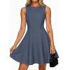 image:imagePRETTYGARDEN Cocktail Dresses for Women 2026 Summer Formal Boat Neck A Line Spring Elegant Graduation Party Mini DressDusty Blue