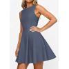 image:imagePRETTYGARDEN Cocktail Dresses for Women 2026 Summer Formal Boat Neck A Line Spring Elegant Graduation Party Mini DressDusty Blue