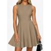 image:imagePRETTYGARDEN Cocktail Dresses for Women 2026 Summer Formal Boat Neck A Line Spring Elegant Graduation Party Mini DressKhaki