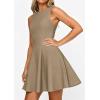 image:imagePRETTYGARDEN Cocktail Dresses for Women 2026 Summer Formal Boat Neck A Line Spring Elegant Graduation Party Mini DressKhaki