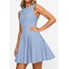 image:imagePRETTYGARDEN Cocktail Dresses for Women 2026 Summer Formal Boat Neck A Line Spring Elegant Graduation Party Mini DressLight Blue